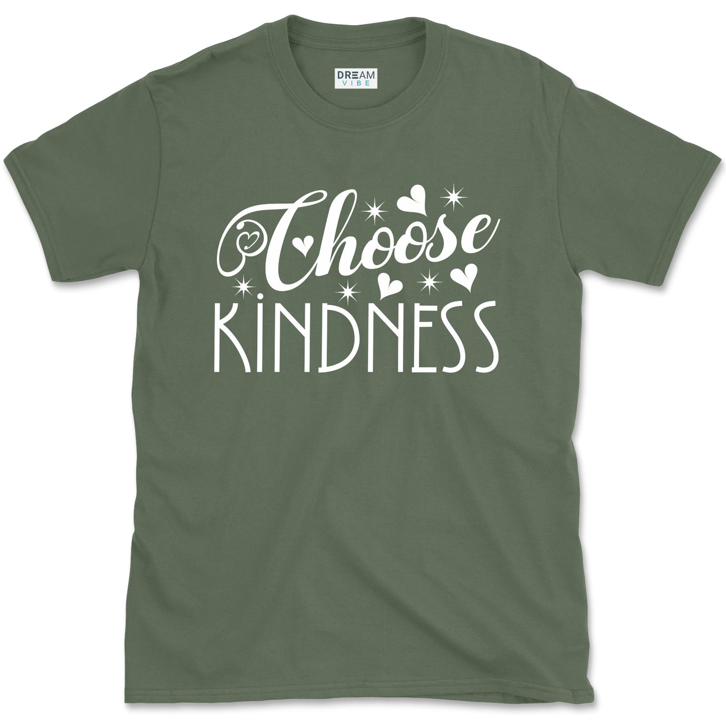 Choose Kindness Inspirational T-Shirt Design With Hearts