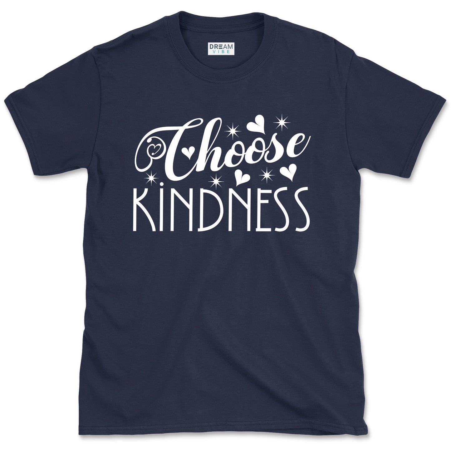 Choose Kindness Inspirational T-Shirt Design With Hearts