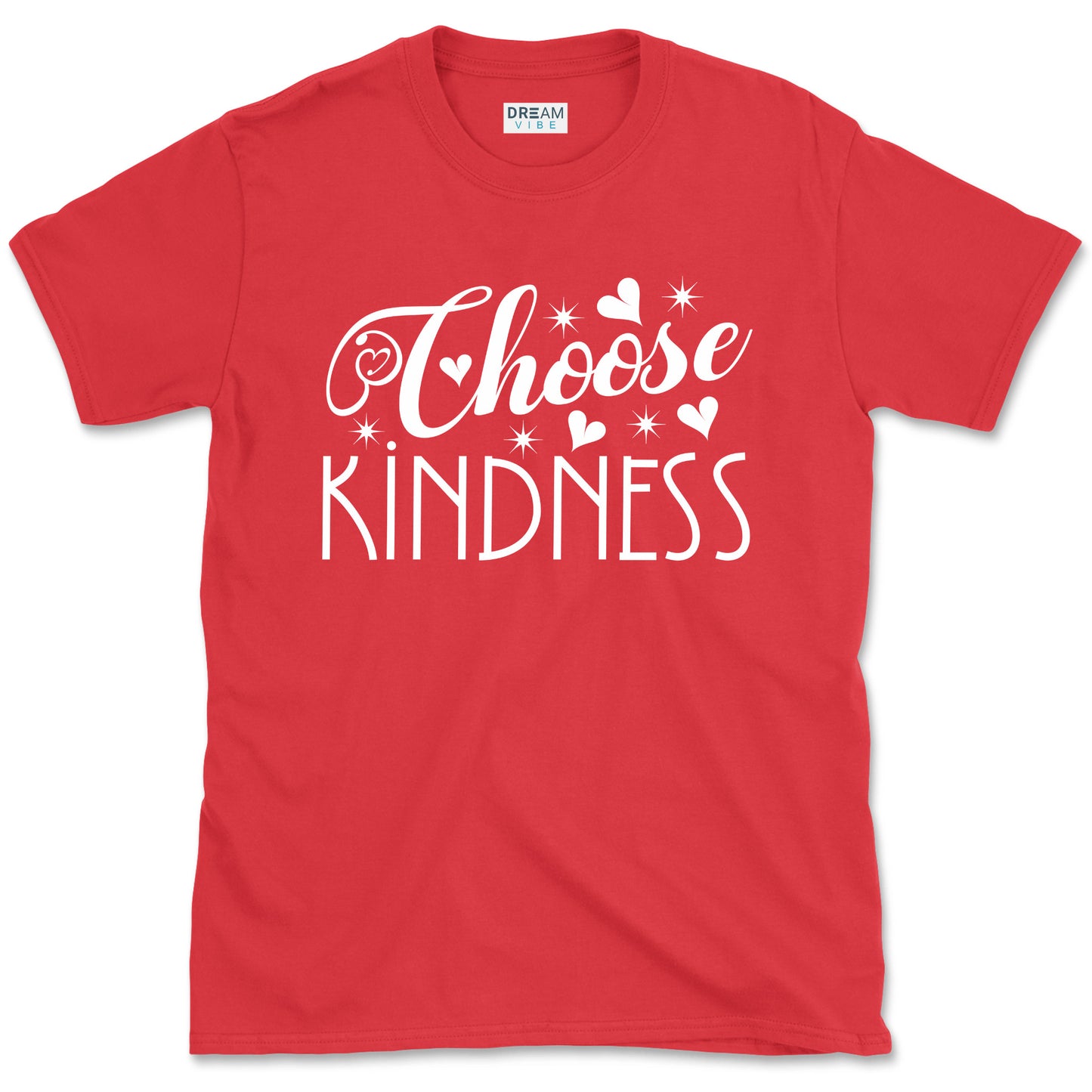 Choose Kindness Inspirational T-Shirt Design With Hearts