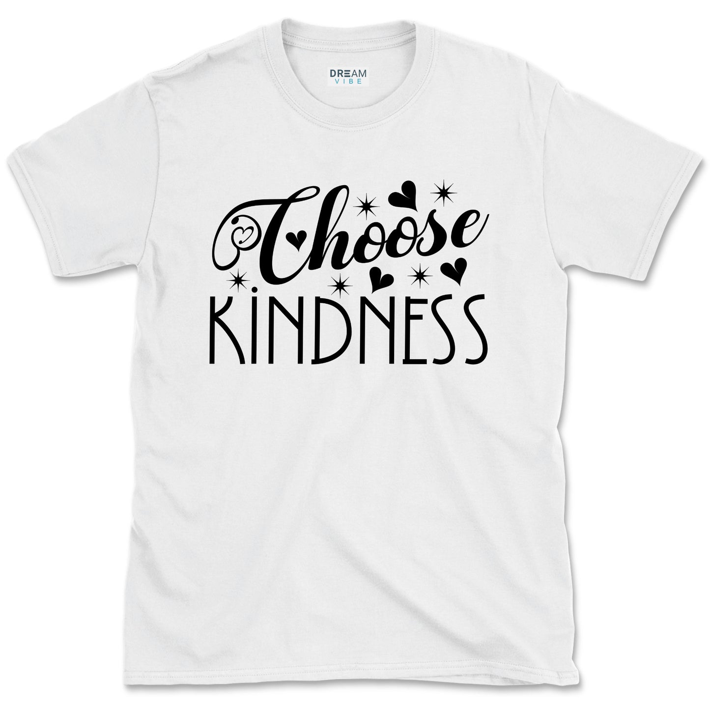 Choose Kindness Inspirational T-Shirt Design With Hearts
