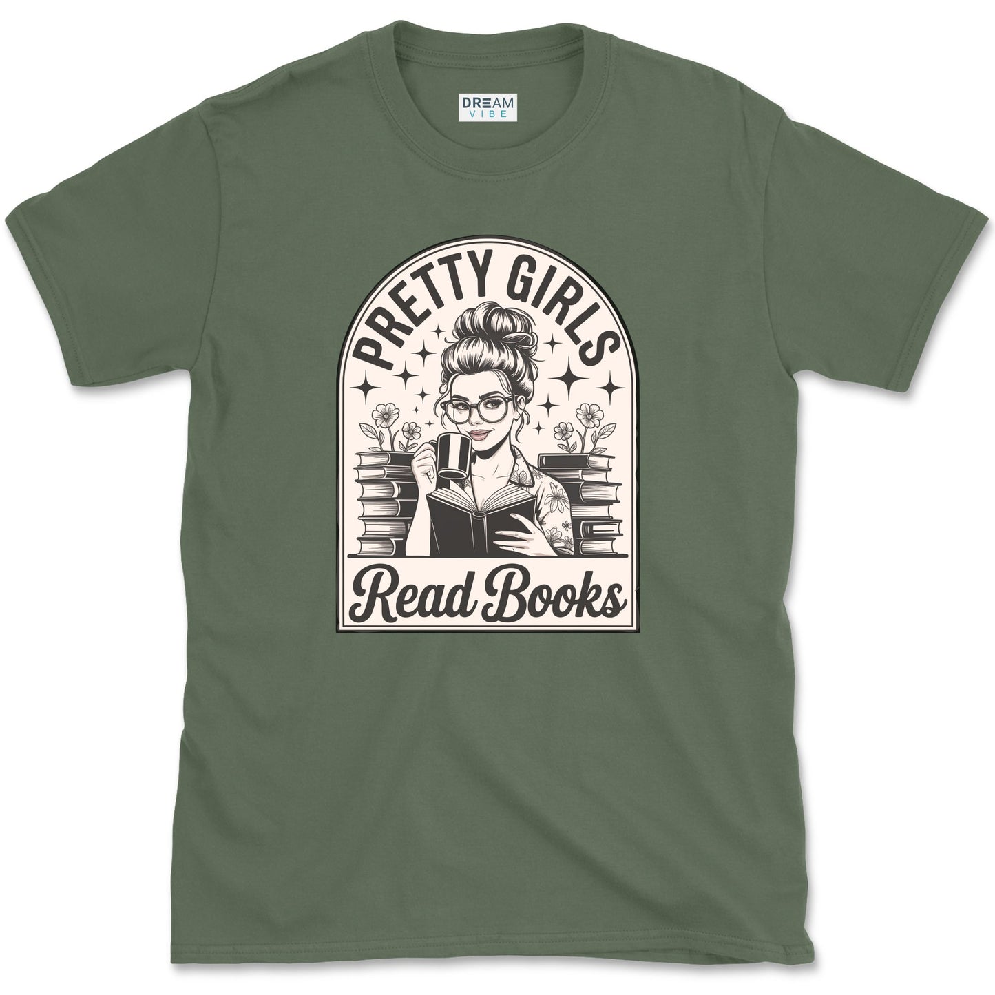 Pretty Girls Read Books T-Shirt