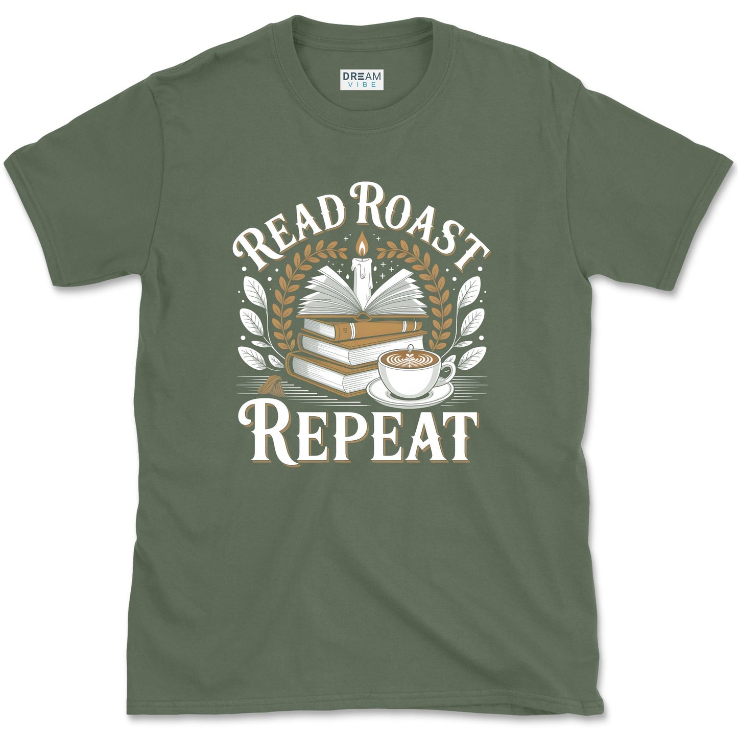 Read Roast Repeat Coffee Gifts For Book Lover T-Shirt