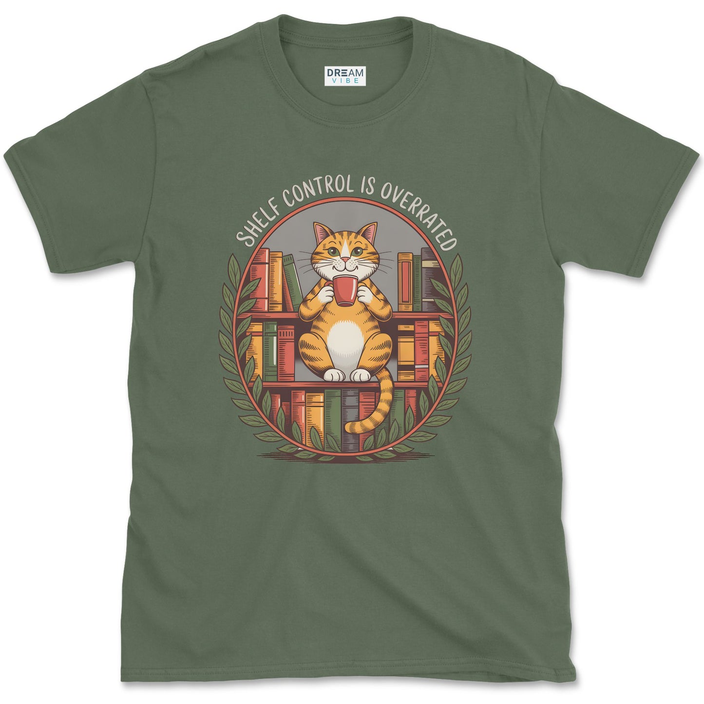 Shelf Control Is Overrated Book Lover T-Shirt