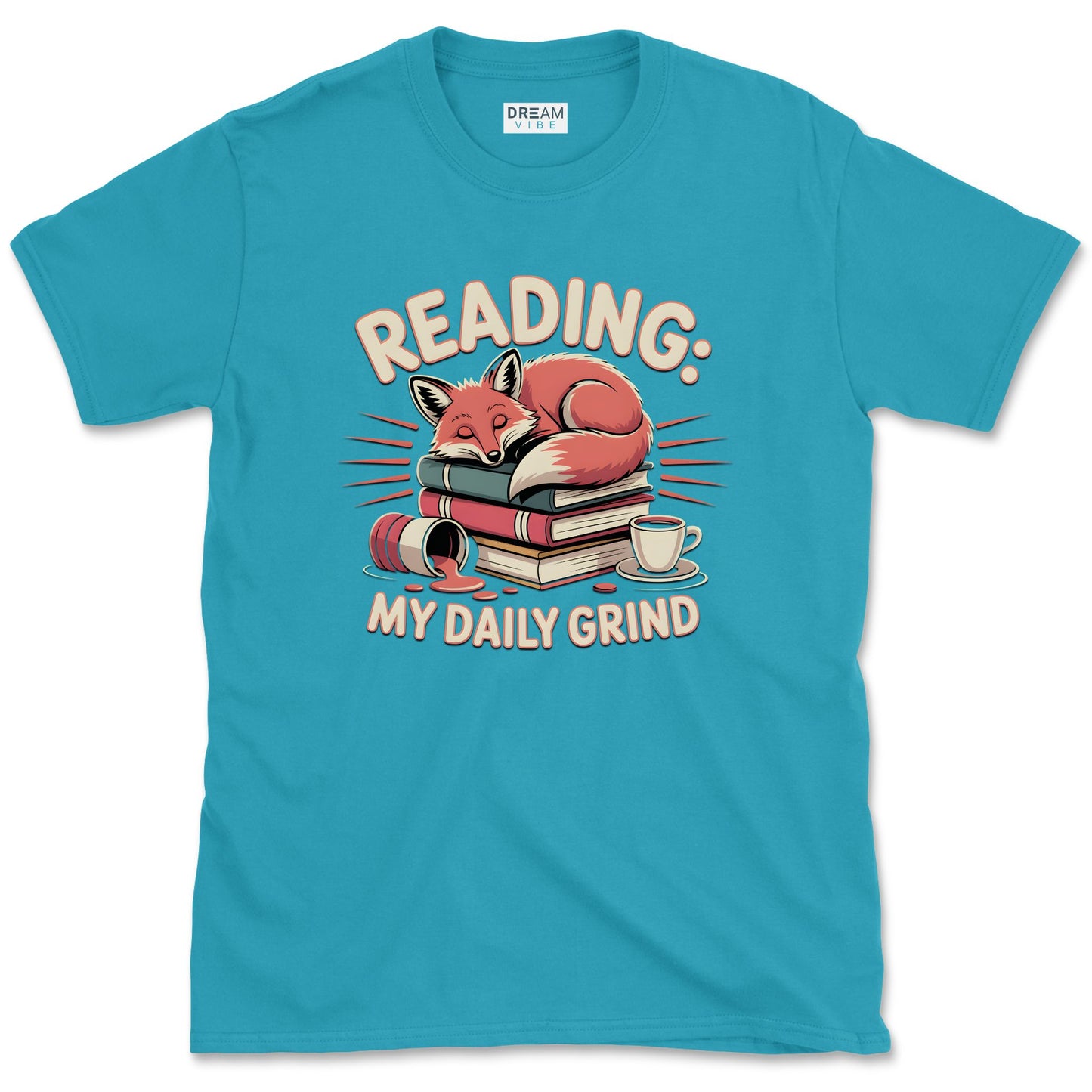 Reading: My Daily Grind Book Lover T-Shirt