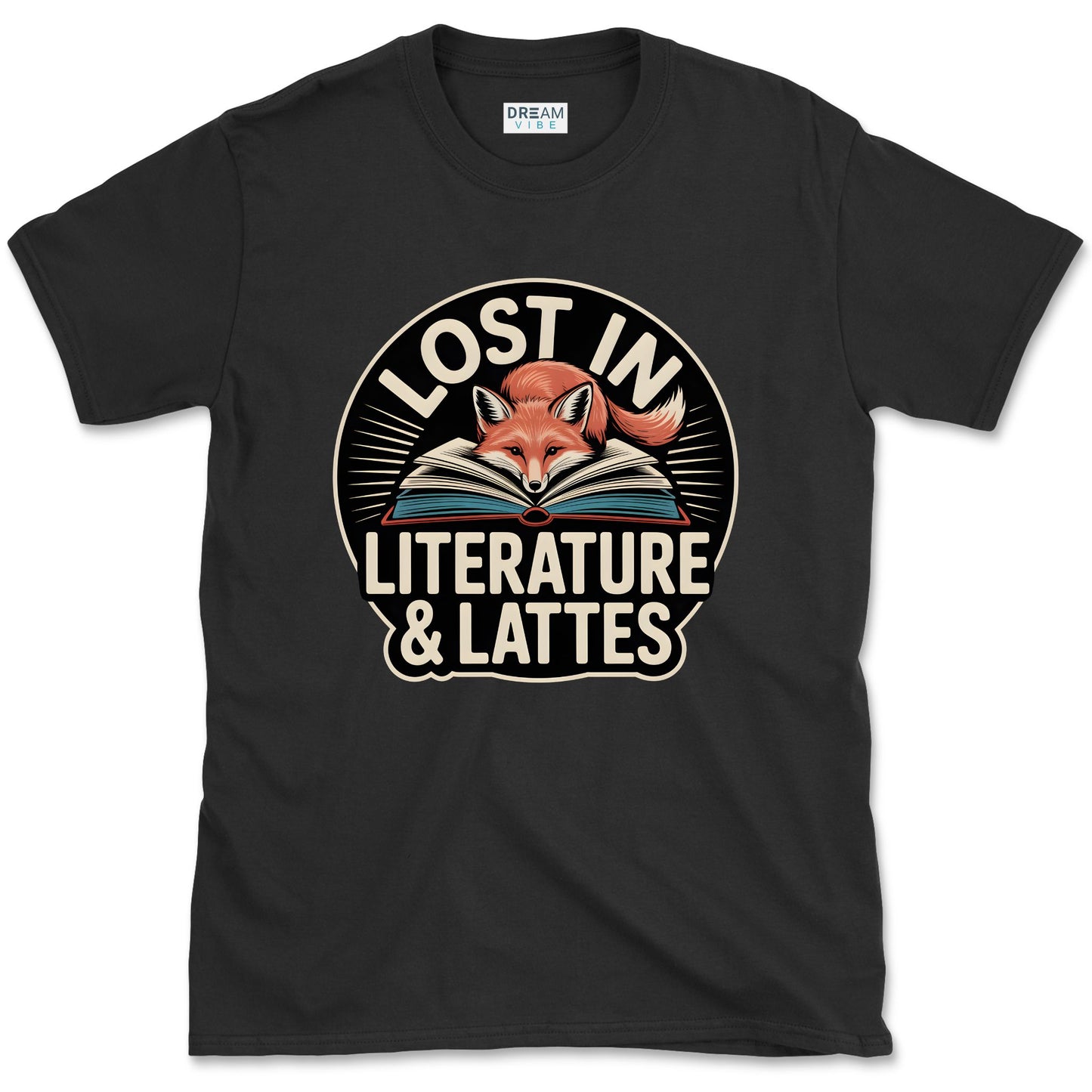 Lost in Literature And Lattes Book Lover T-Shirt