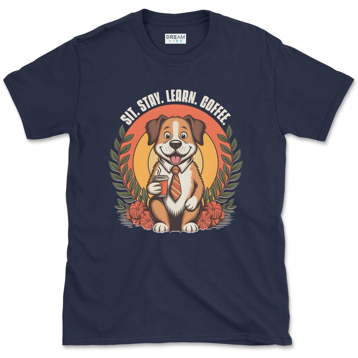Sit Stay Learn Coffee Teacher T-Shirt