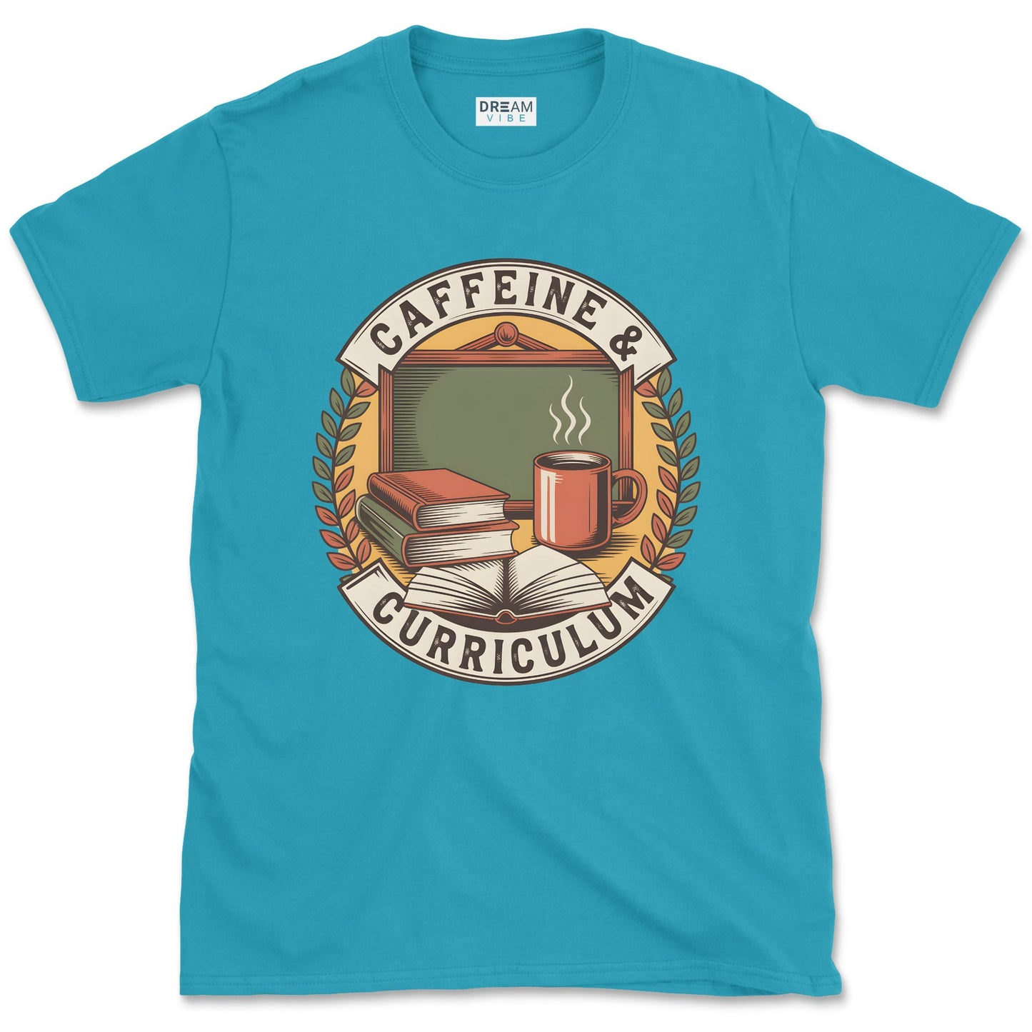 Caffeine & Curriculum Teacher T-Shirt