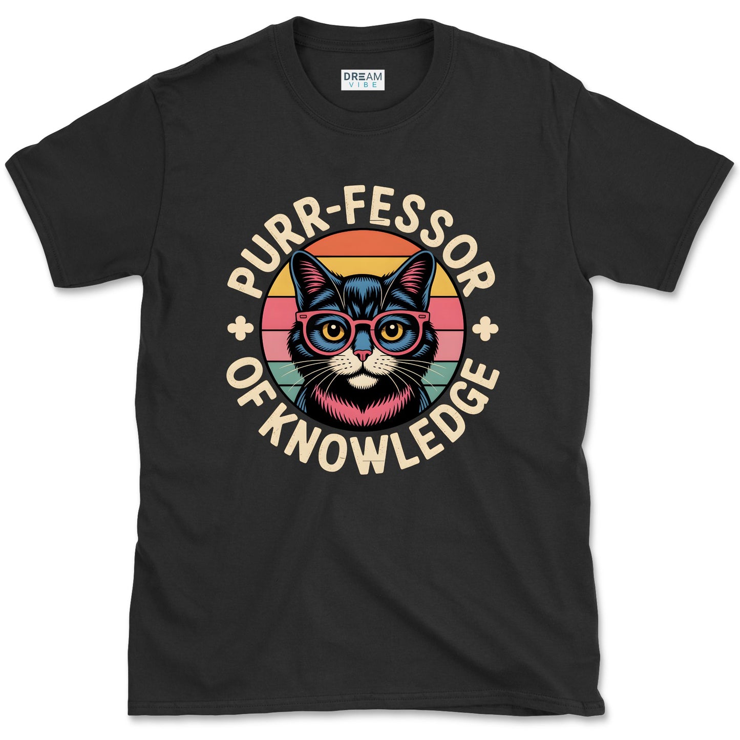Purr-Fessor Of Knowledge Teacher T-Shirt For Cat Lovers