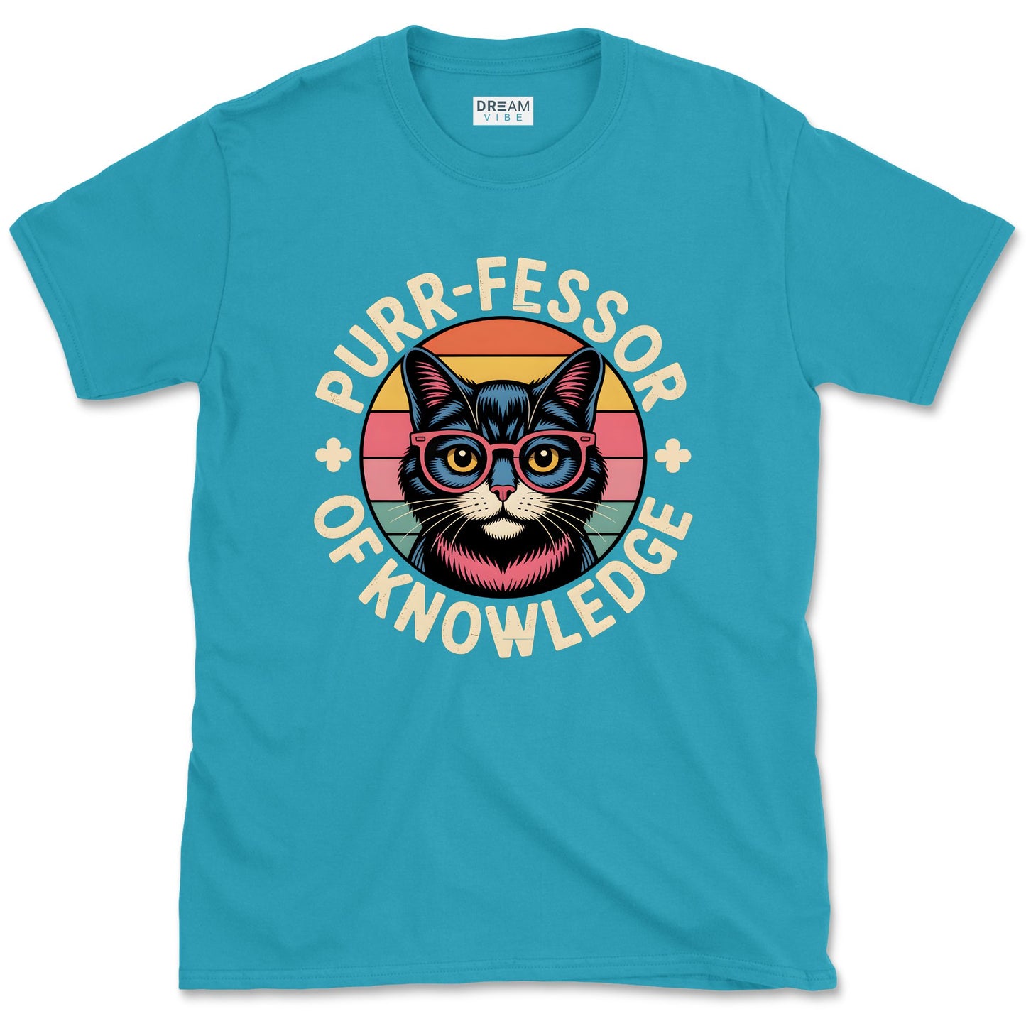 Purr-Fessor Of Knowledge Teacher T-Shirt For Cat Lovers