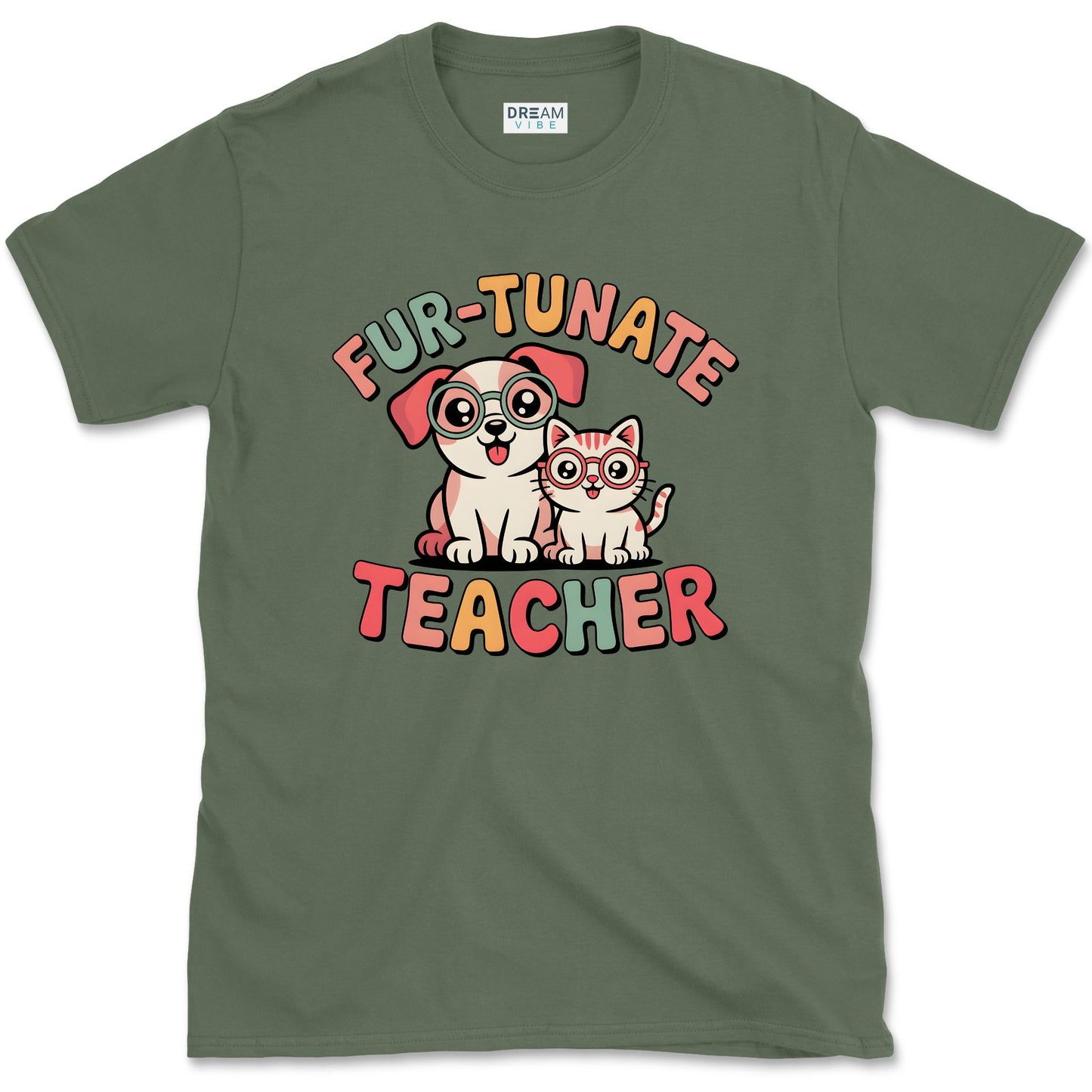 Fur-Tunate Teacher T-Shirt