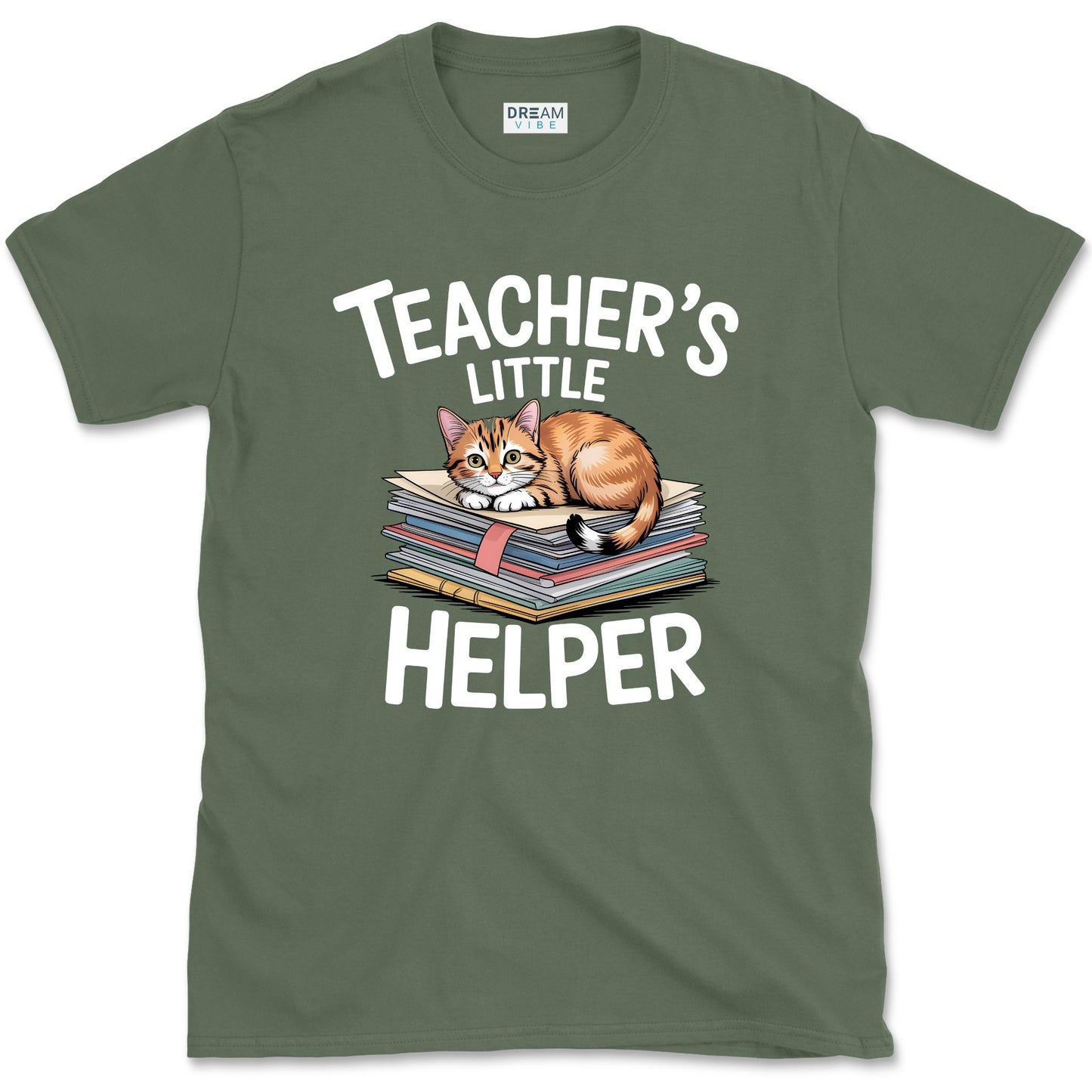 Teacher’s Little Helper Cat Lover T-Shirt