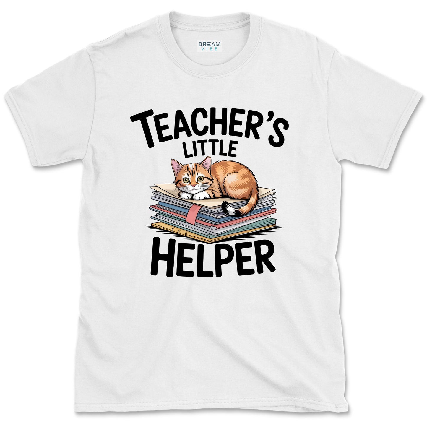 Teacher’s Little Helper Cat Lover T-Shirt