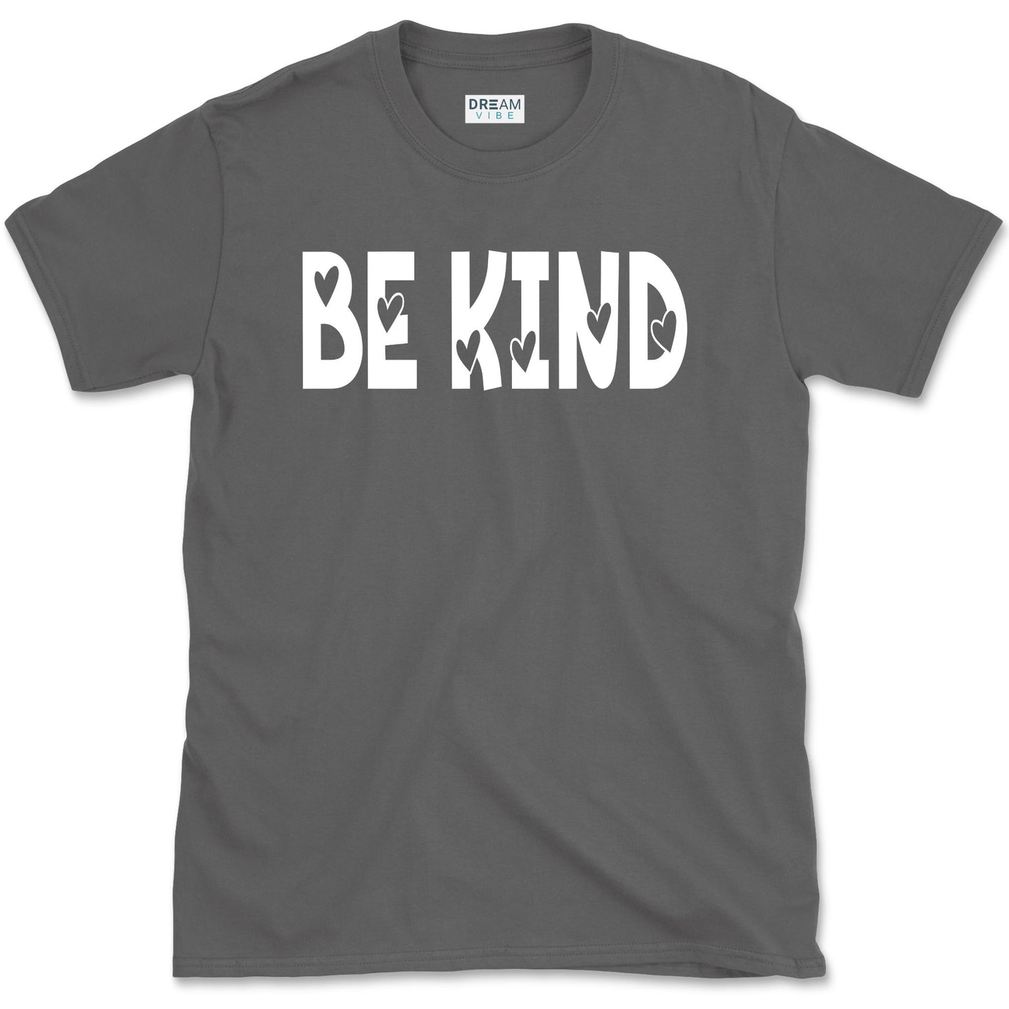 Be Kind Inspirational T-Shirt Design With Hearts