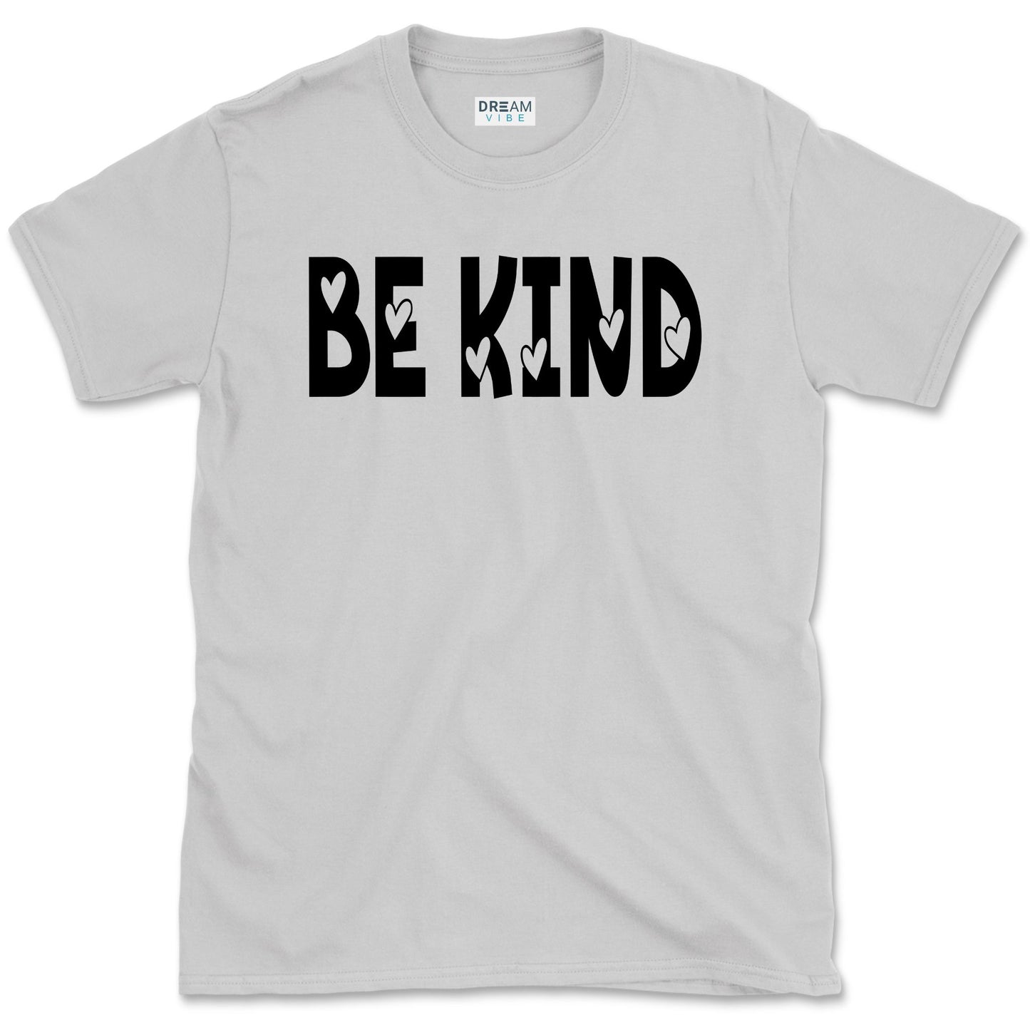 Be Kind Inspirational T-Shirt Design With Hearts