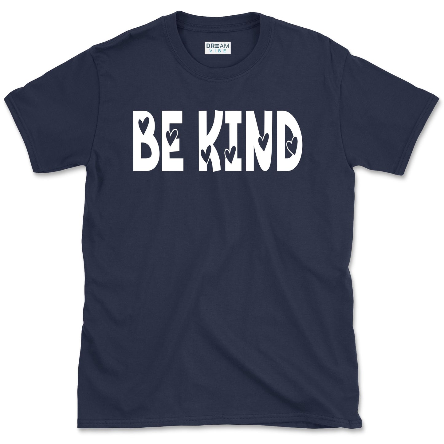 Be Kind Inspirational T-Shirt Design With Hearts