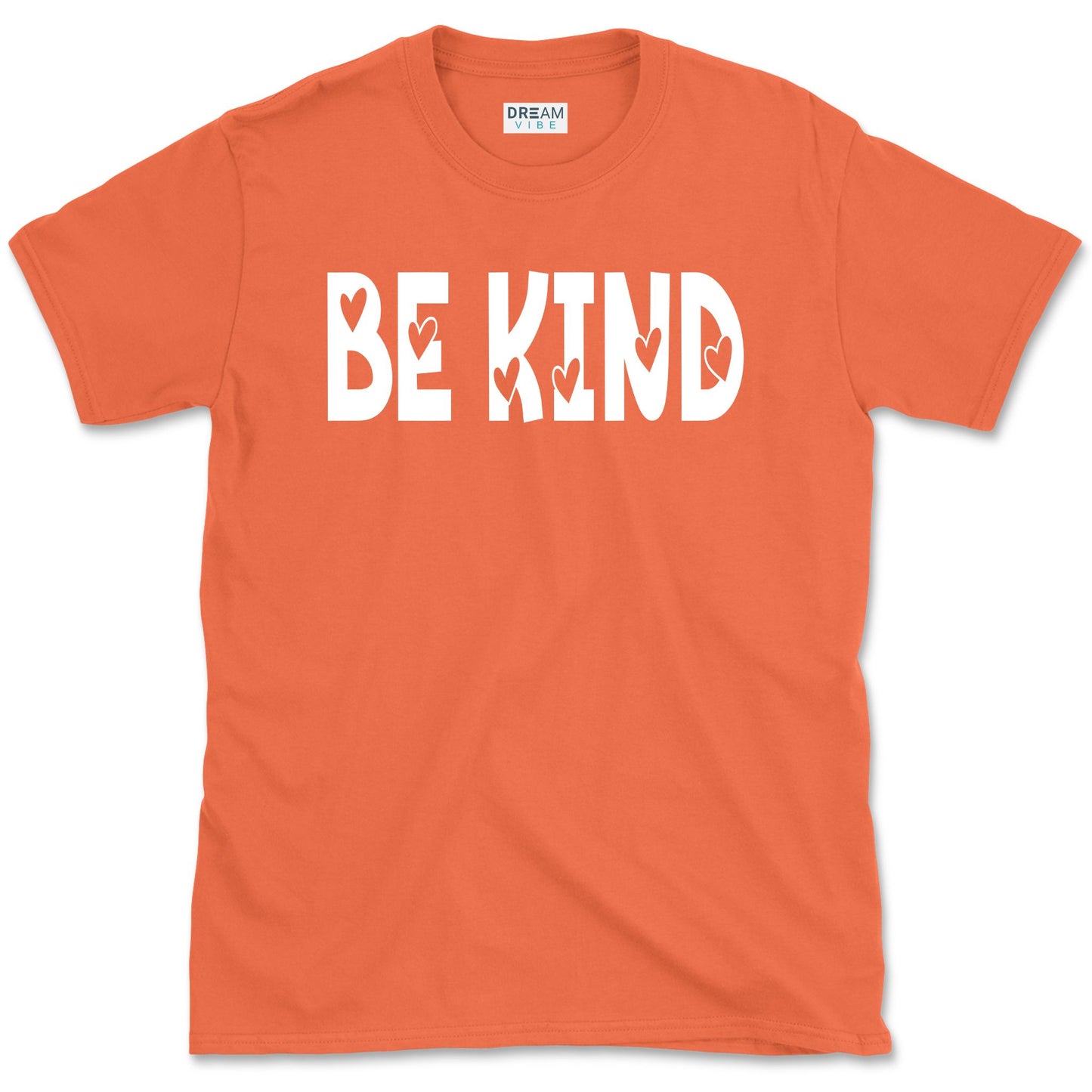 Be Kind Inspirational T-Shirt Design With Hearts