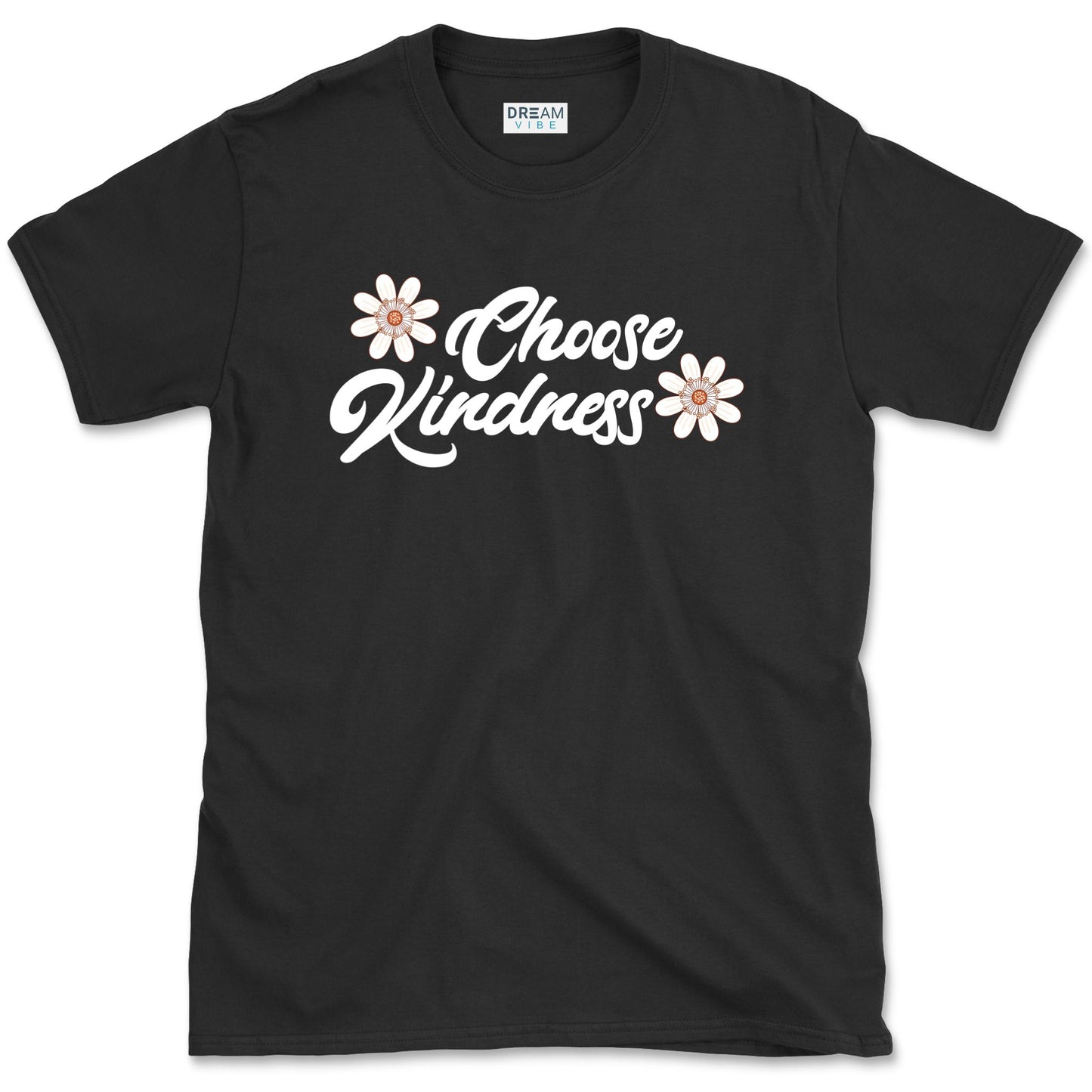 Choose Kindness Motivational T-Shirt With Flowers