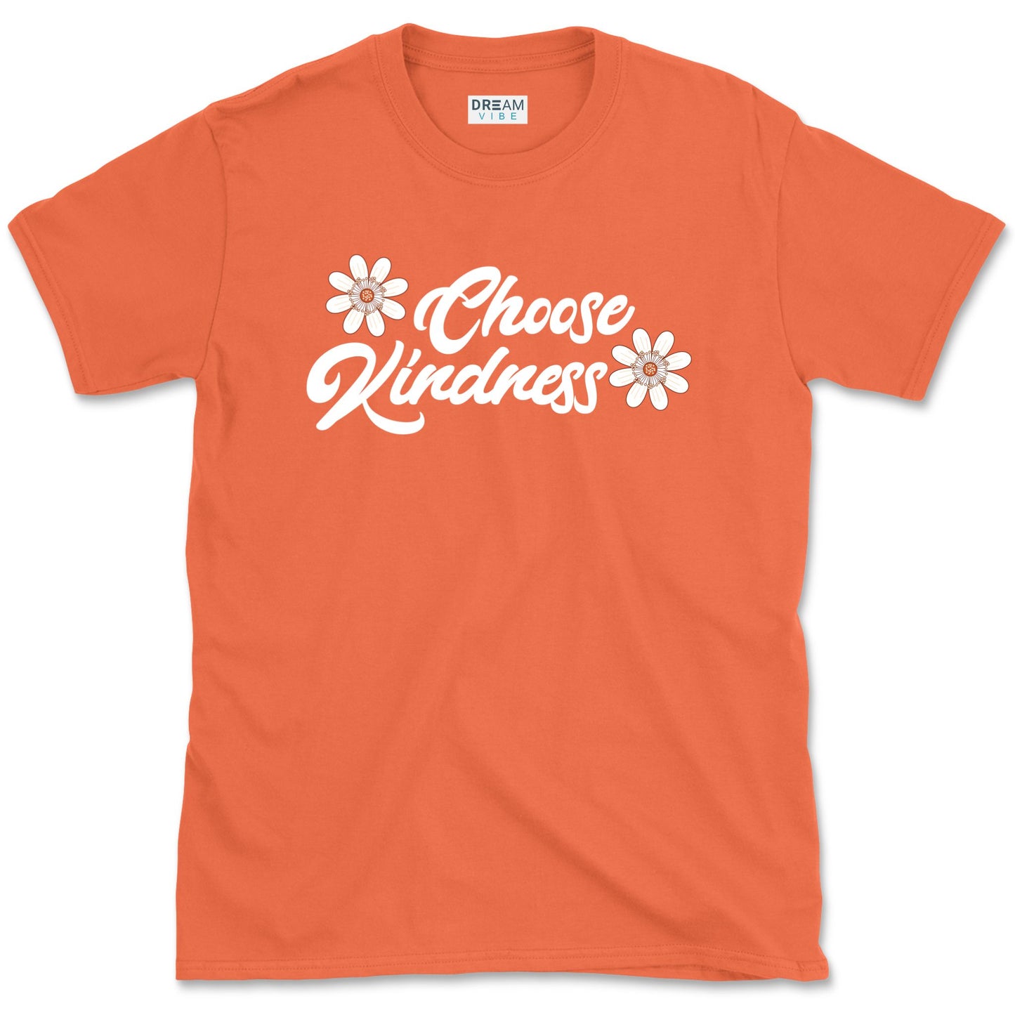 Choose Kindness Motivational T-Shirt With Flowers