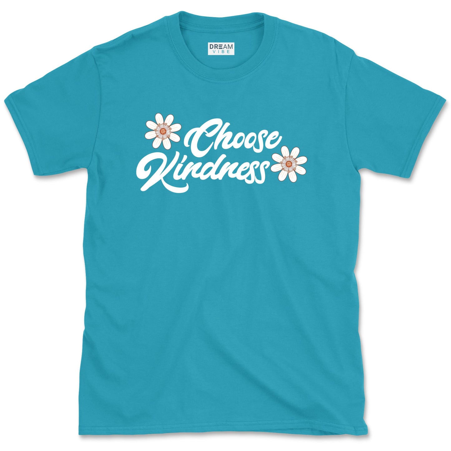 Choose Kindness Motivational T-Shirt With Flowers
