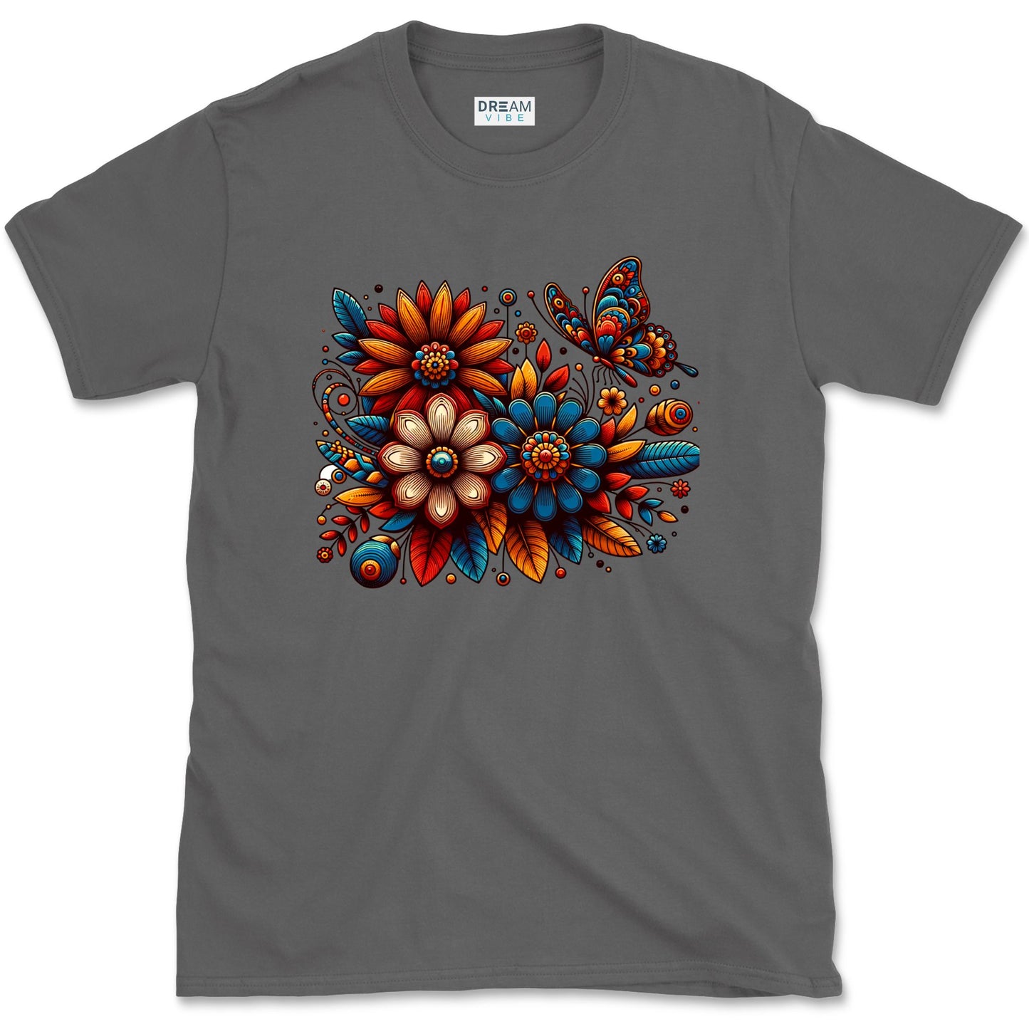 Retro Folk Floral Bouquet T-Shirt