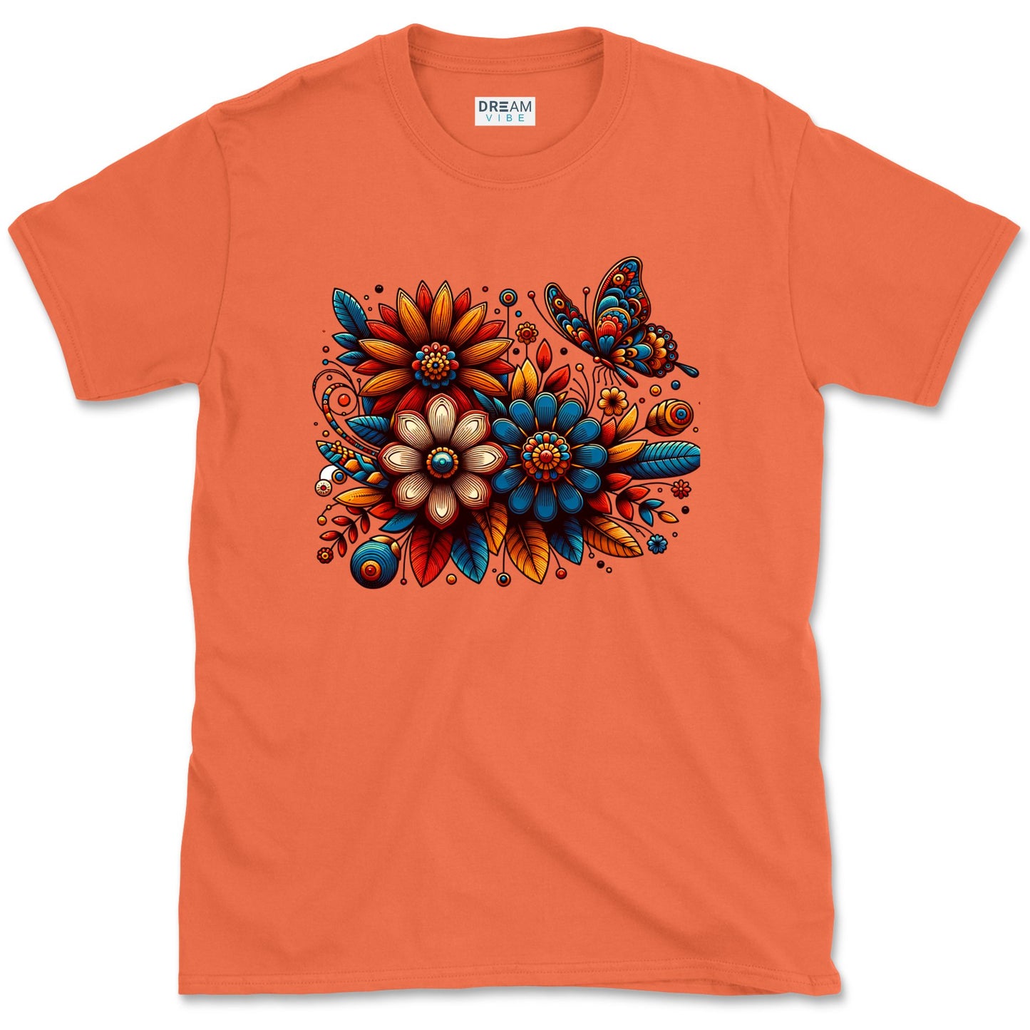 Retro Folk Floral Bouquet T-Shirt