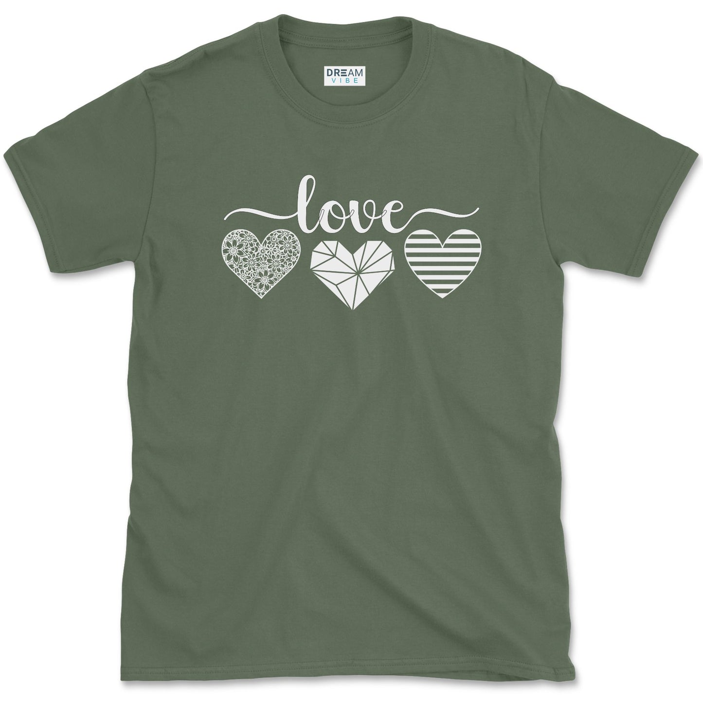 Love With Hearts Inspirational T-Shirt