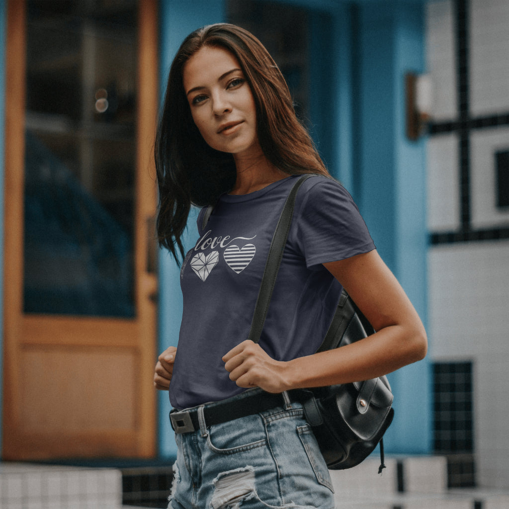 Love With Hearts Inspirational T-Shirt