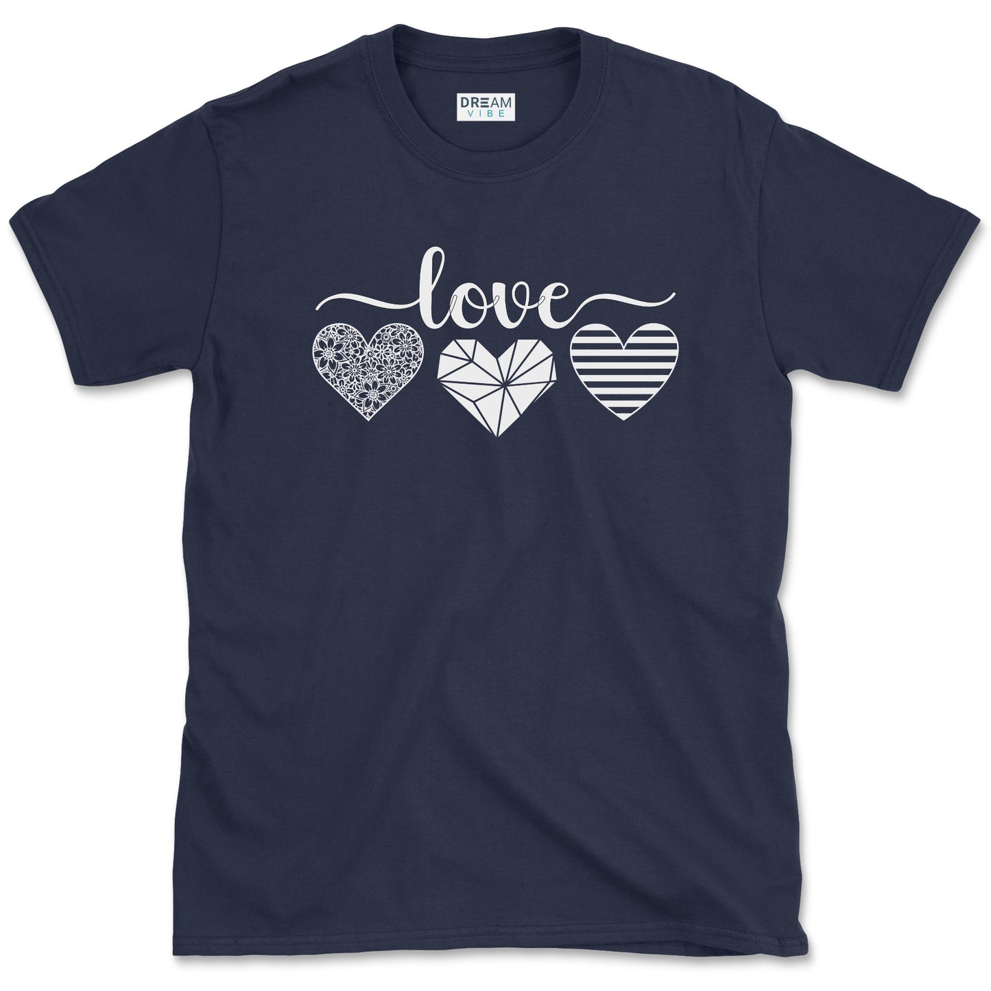 Love With Hearts Inspirational T-Shirt