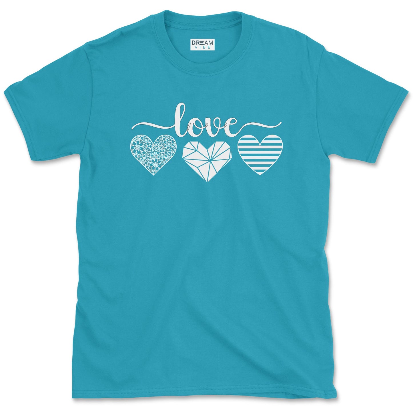 Love With Hearts Inspirational T-Shirt