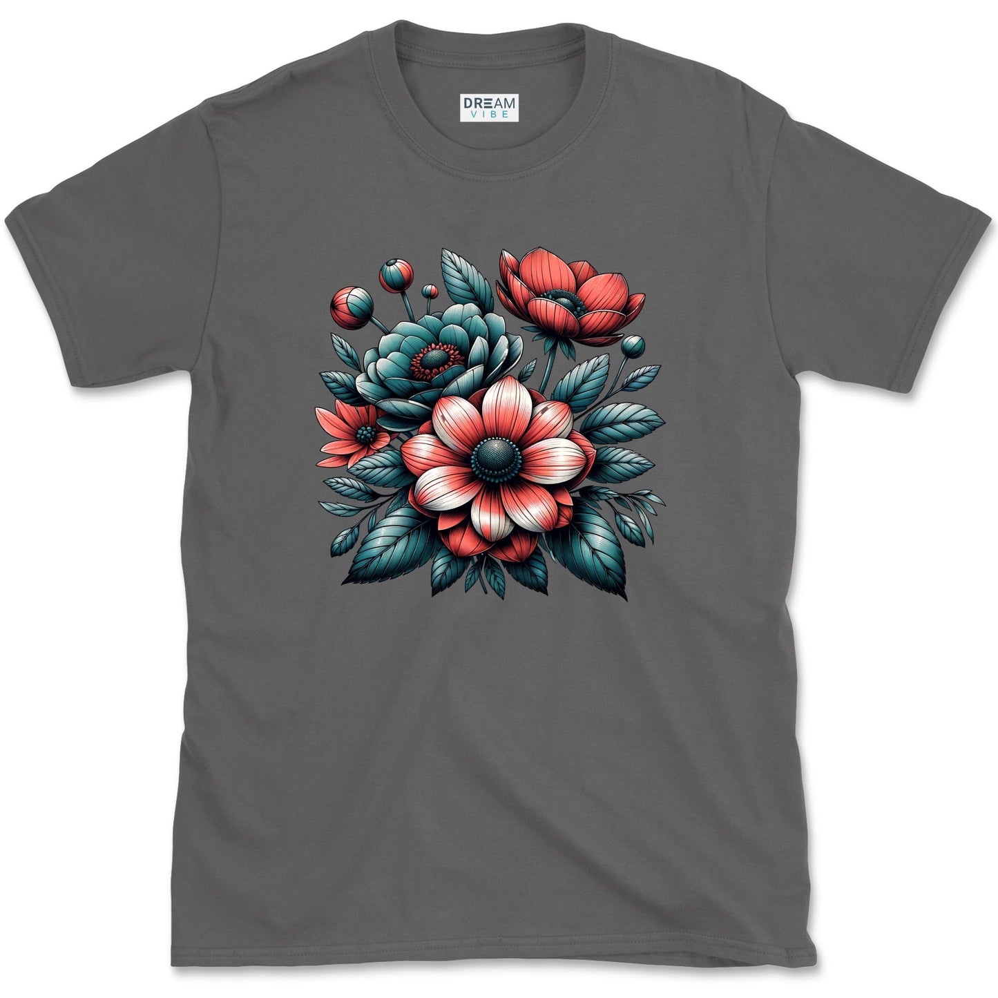 Colorful Nature Aesthetic Botanical Flower Bouquet T-Shirt