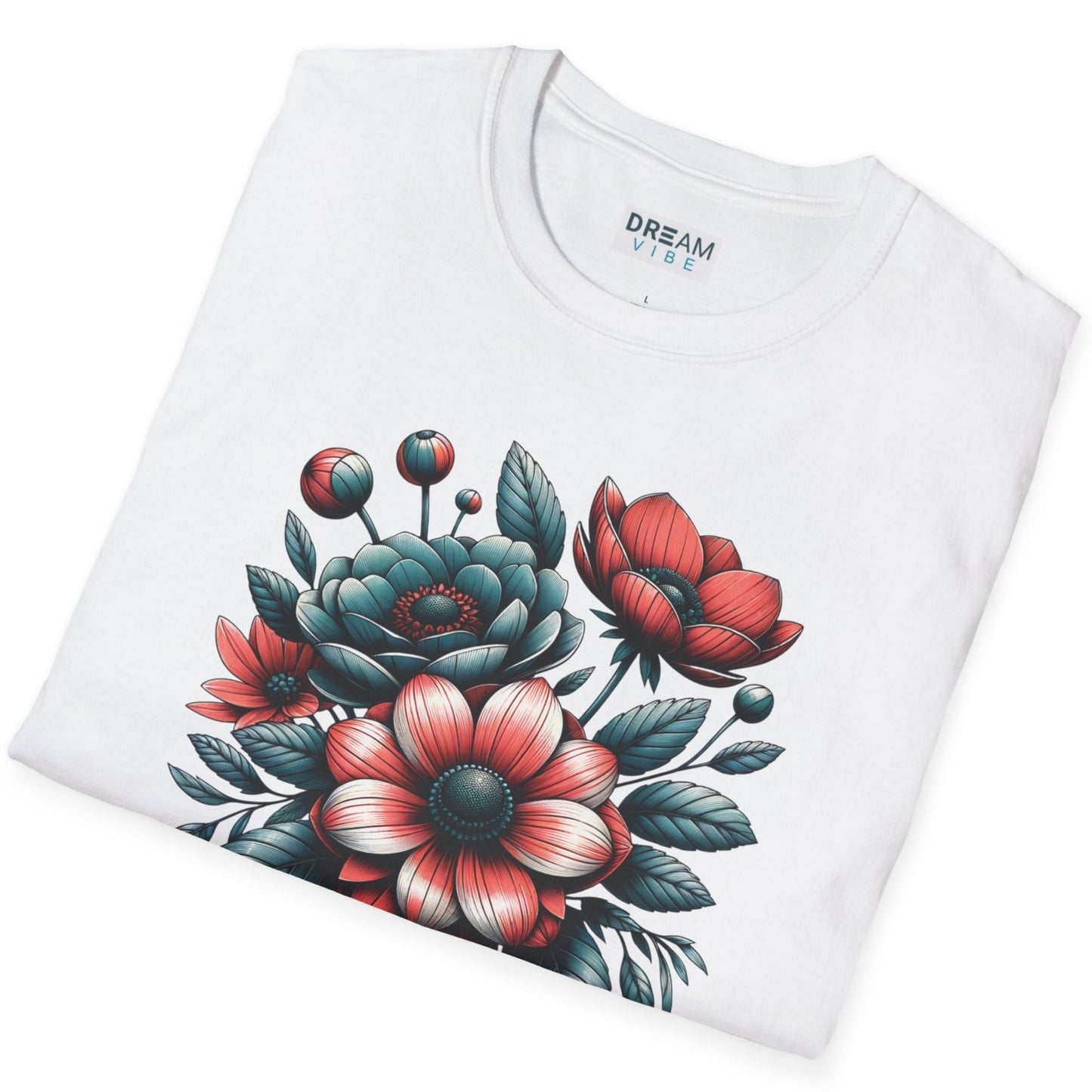 Colorful Nature Aesthetic Botanical Flower Bouquet T-Shirt