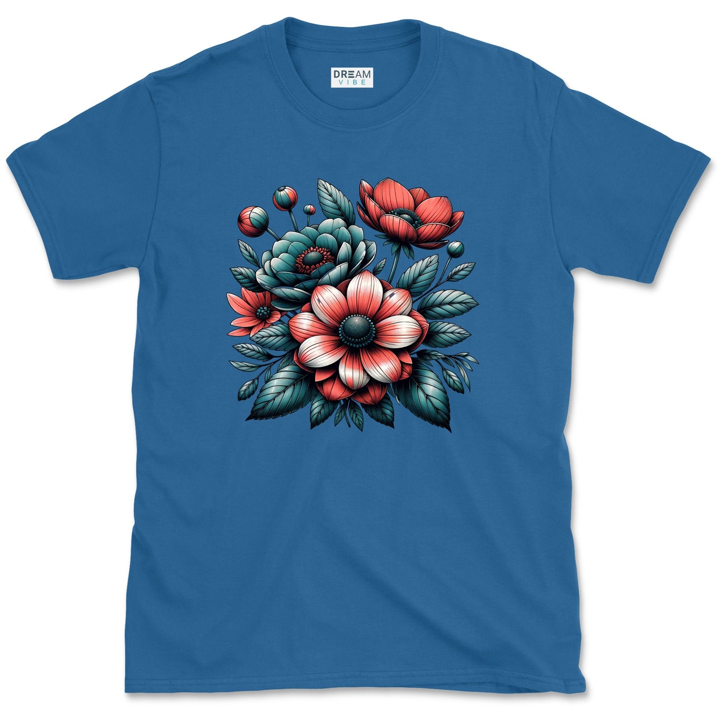 Colorful Nature Aesthetic Botanical Flower Bouquet T-Shirt