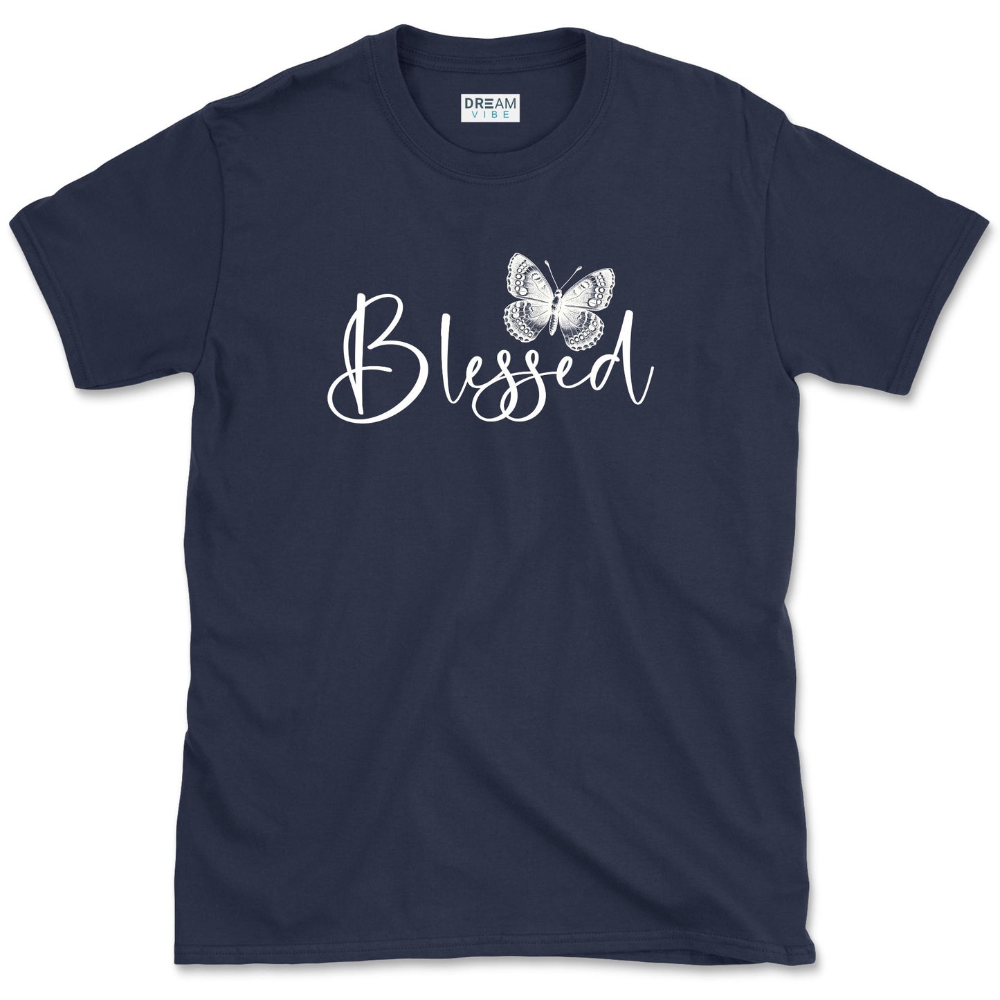 Blessed Inspirational T-Shirt With Butterfly