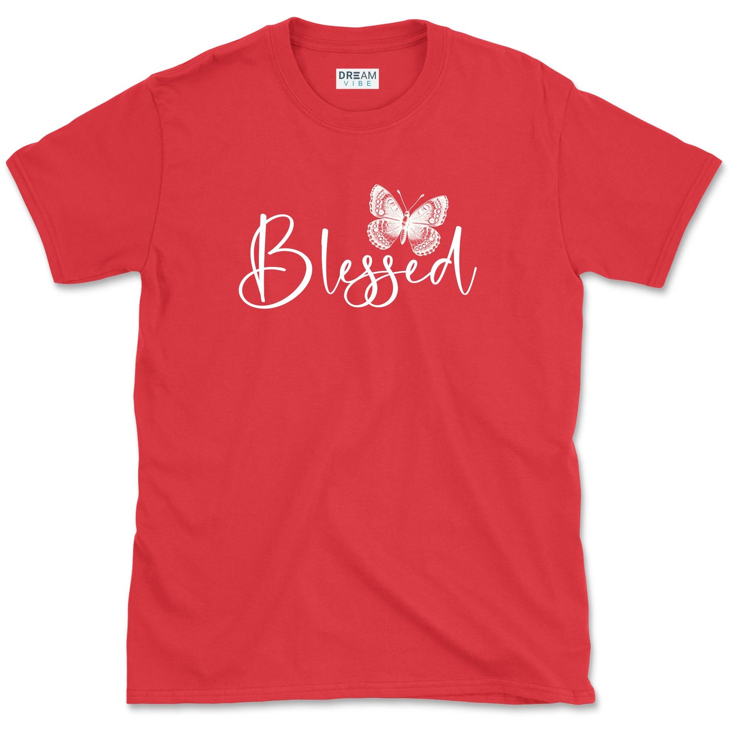 Blessed Inspirational T-Shirt With Butterfly