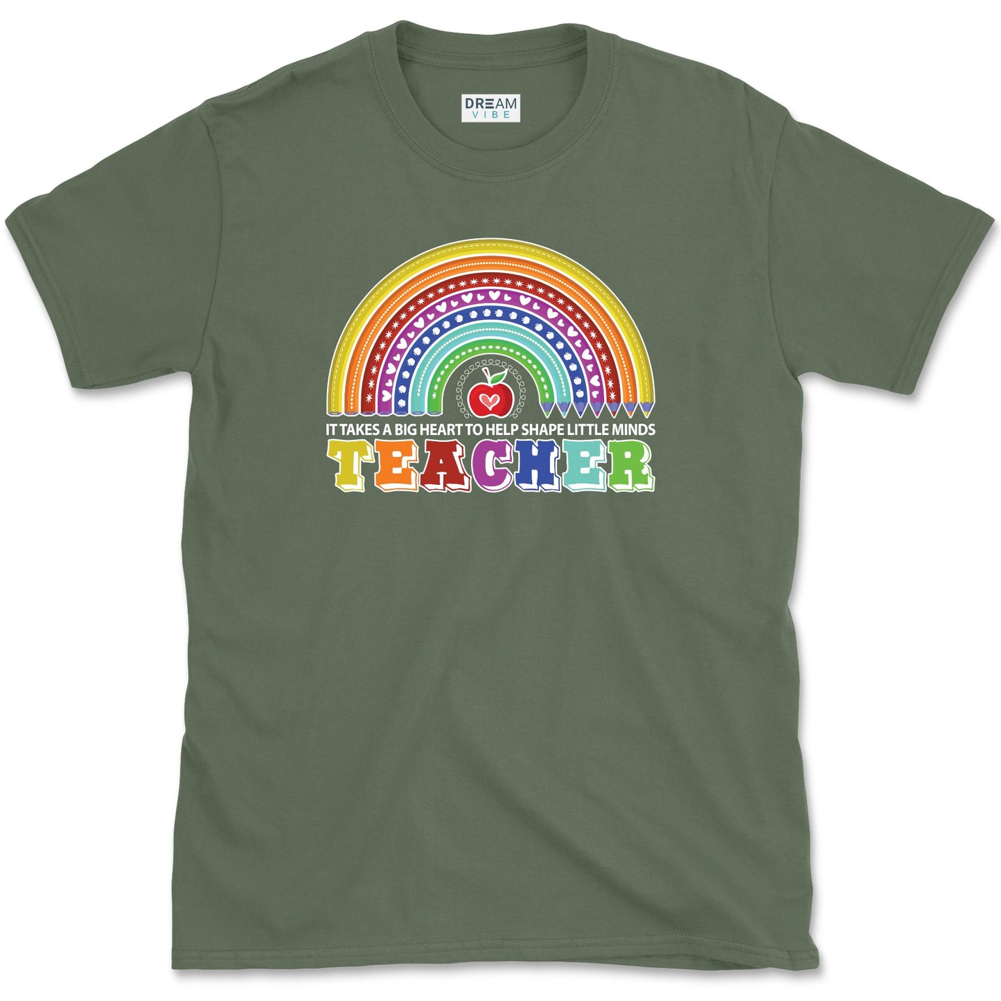 It Takes A Big Heart To Shape Little Minds Teacher T-Shirt