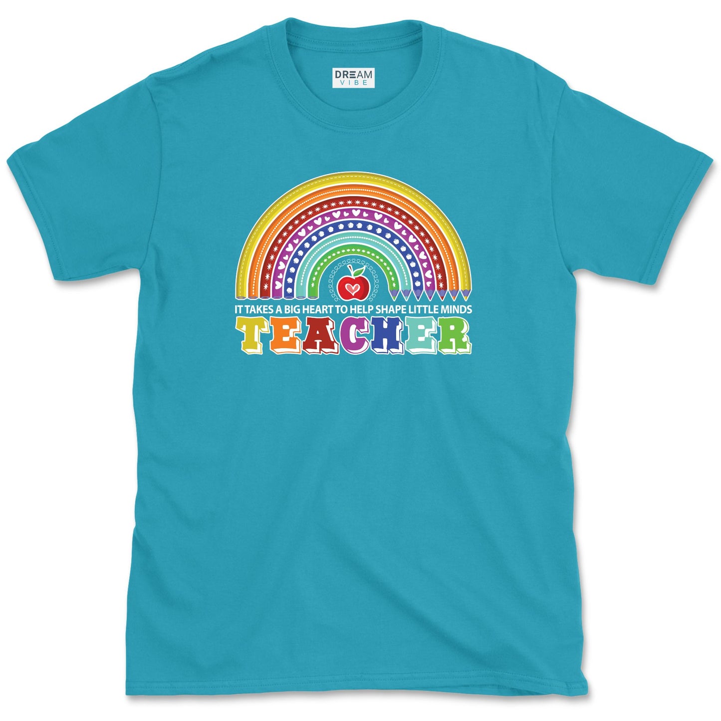 It Takes A Big Heart To Shape Little Minds Teacher T-Shirt