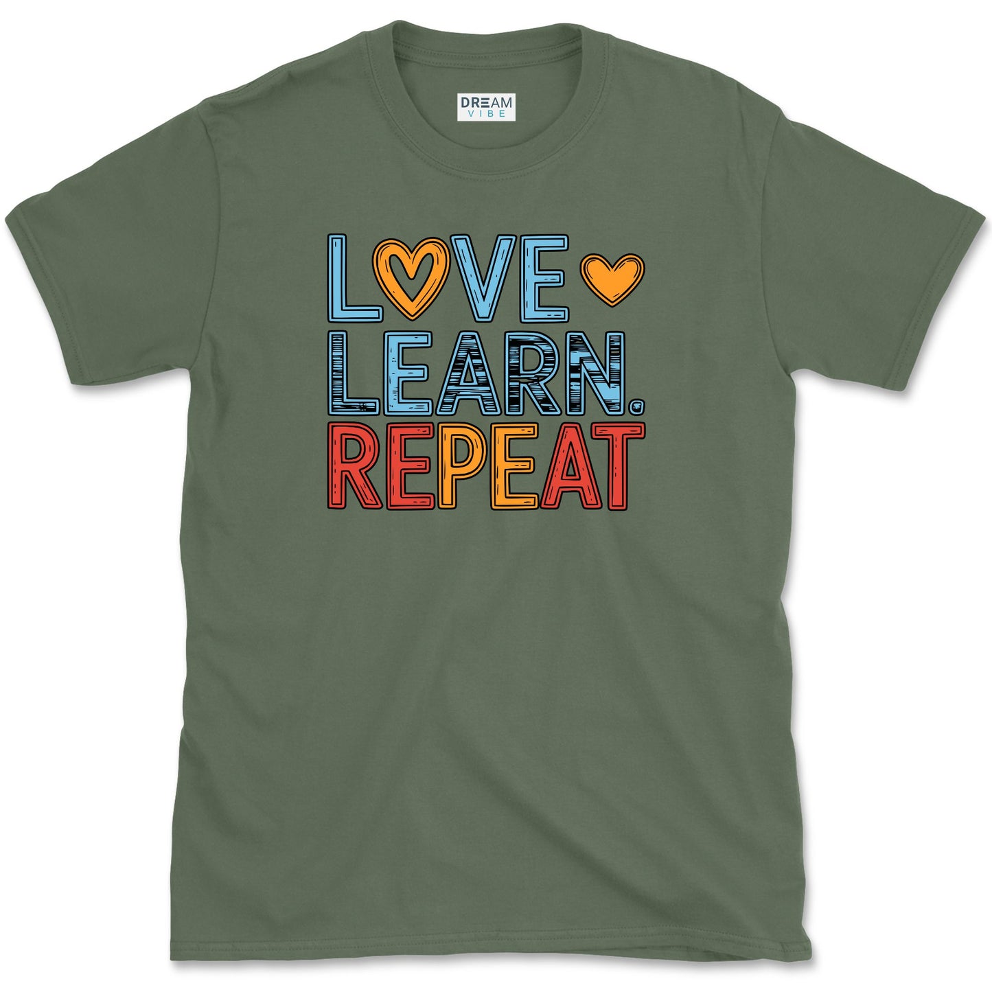 Love Learn Repeat Teacher T-Shirt