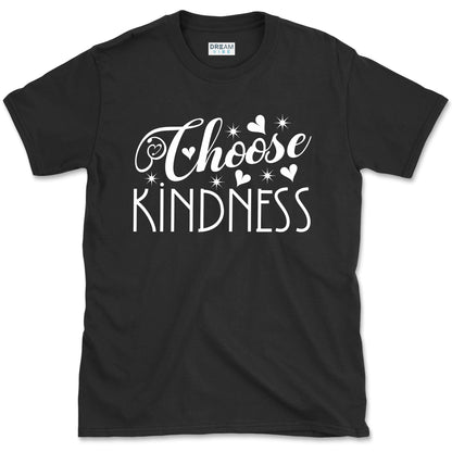 Choose Kindness Inspirational T-Shirt Design With Hearts