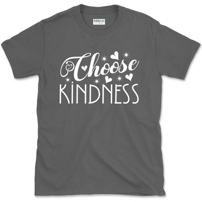 Choose Kindness Inspirational T-Shirt Design With Hearts