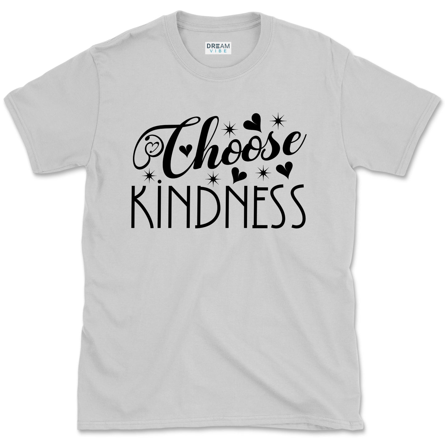 Choose Kindness Inspirational T-Shirt Design With Hearts