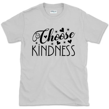 Choose Kindness Inspirational T-Shirt Design With Hearts
