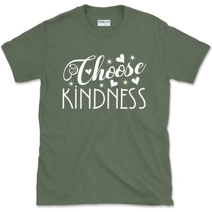 Choose Kindness Inspirational T-Shirt Design With Hearts