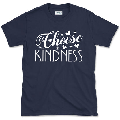 Choose Kindness Inspirational T-Shirt Design With Hearts