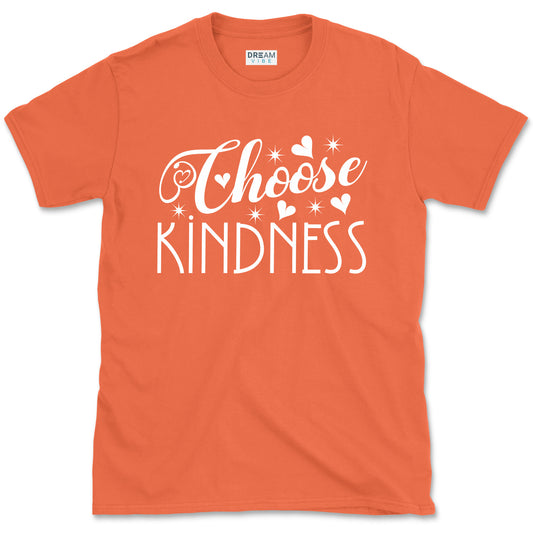 Choose Kindness Inspirational T-Shirt Design With Hearts