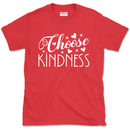 Choose Kindness Inspirational T-Shirt Design With Hearts