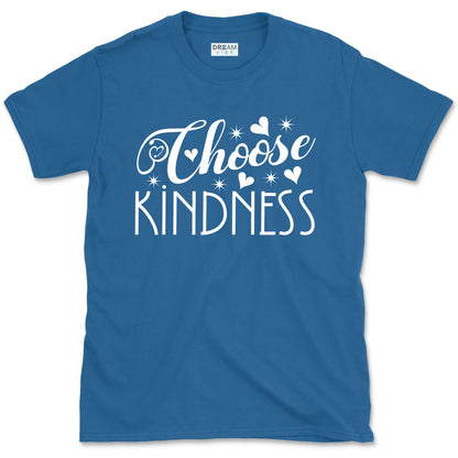 Choose Kindness Inspirational T-Shirt Design With Hearts