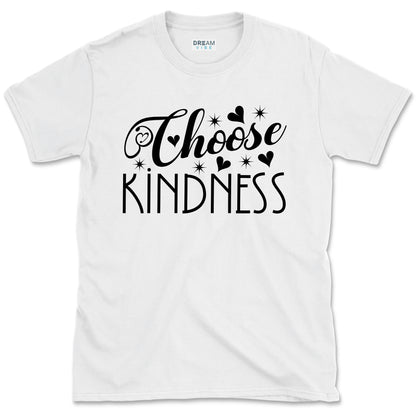 Choose Kindness Inspirational T-Shirt Design With Hearts