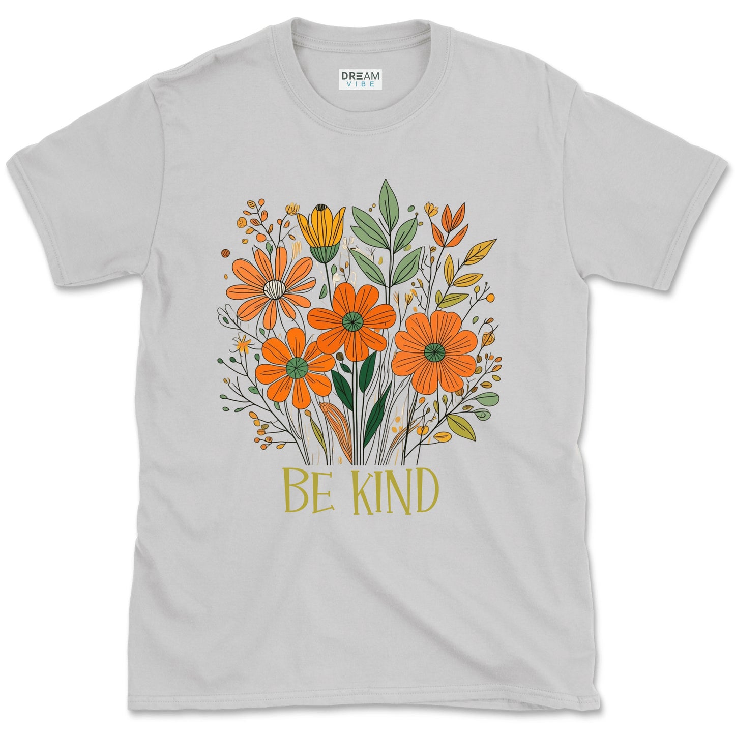 Be Kind Vintage Flowers Inspirational T-Shirt