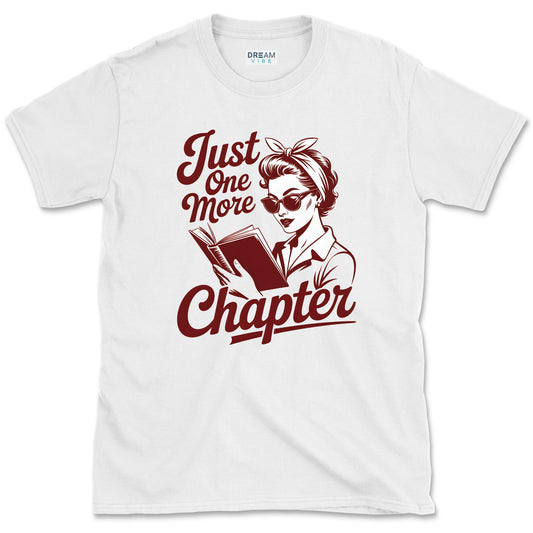 Just One More Chapter Vintage Book Lover T-Shirt
