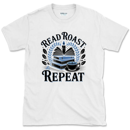 Read Roast Repeat Coffee Gifts For Book Lover T-Shirt